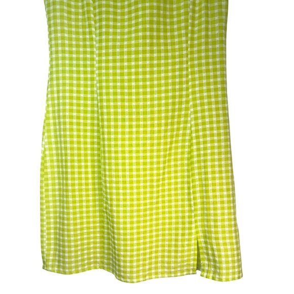 2/$35 Size 10 Green & White Gingham Checkered Dress & Blazer Set Urban Threads - Picture 6 of 16